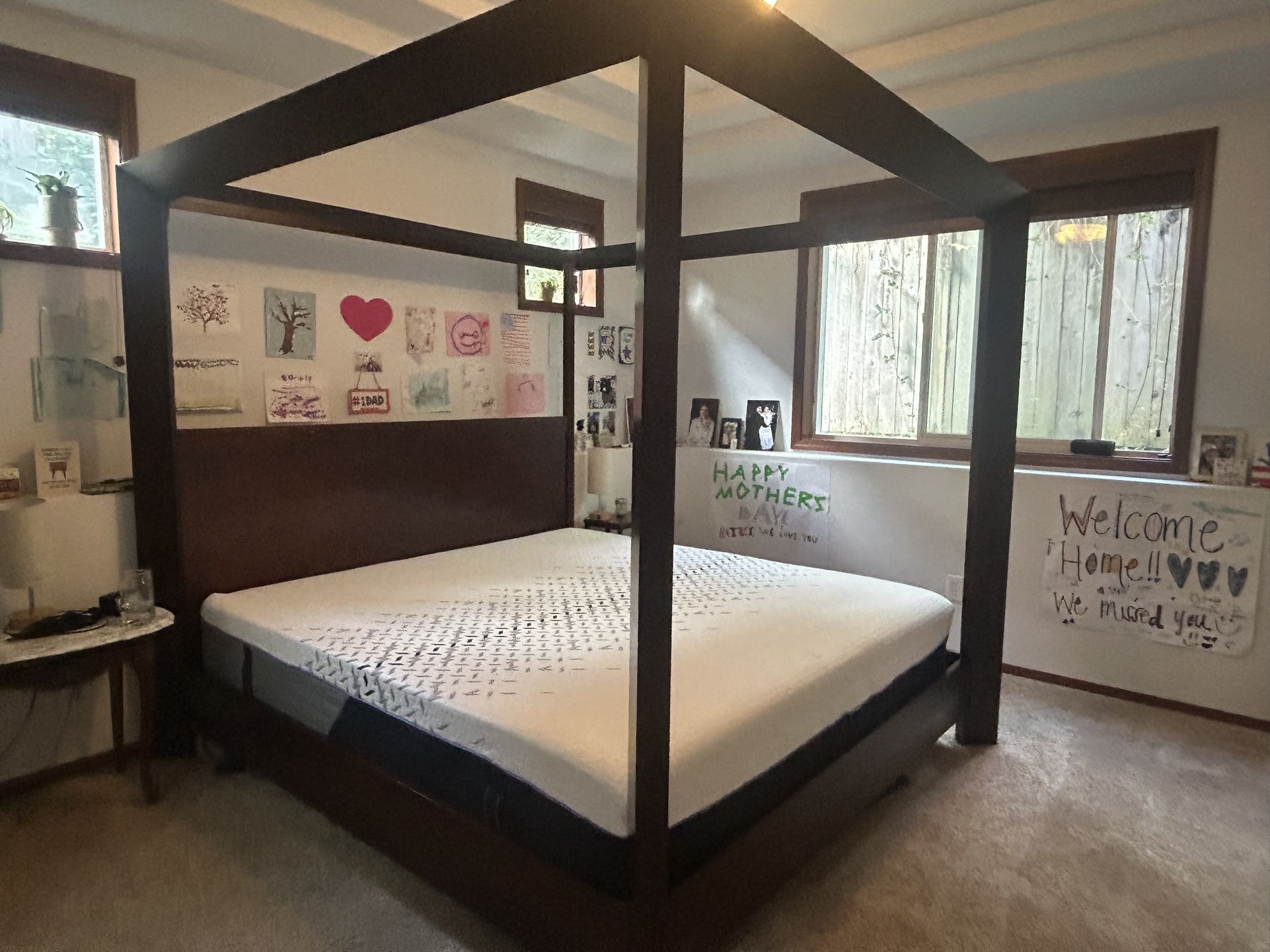 King Bed Wood Frame 