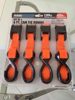 HaulMaster set of 4 6feet cam tie downs