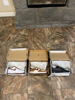 Brand new air forces size 11-12 never wore them selling about 27 pairs of my shoes clearing out my closet $85 each pick up only located in Murrieta
