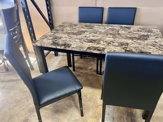 Beautiful Faux 5 Pc Dining Set