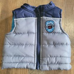 Healthtex Baby Infant Size Newborn Boy Zip Up  Vest