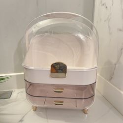 Cosmetic Storage Organizer with Lid — New