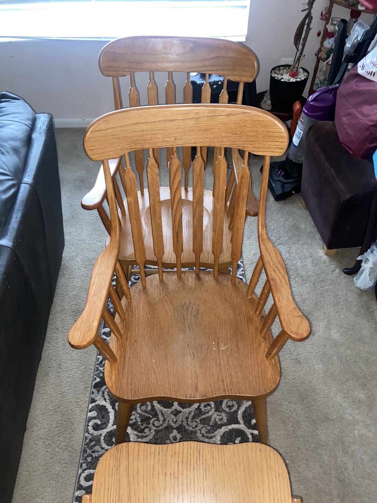 6 Solid Wooden Chairs