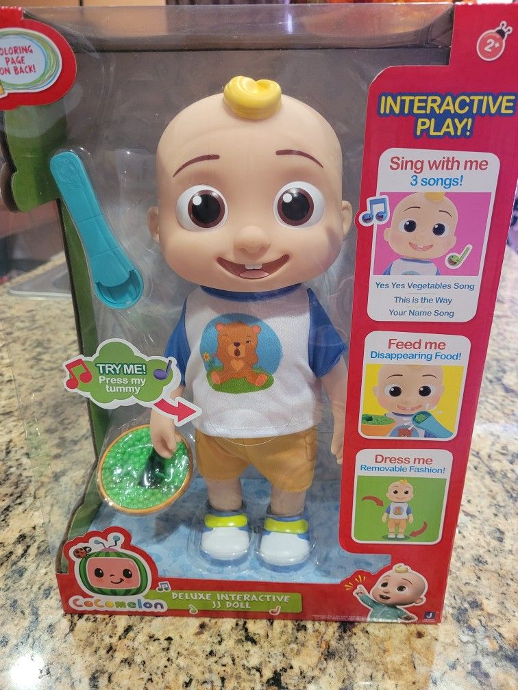 New Cocomelon Interactive JJ Doll