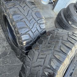 2 used tires Lt37x12.50r17 Toyo RT Open Country  $250.00