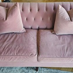 Rove Concept Arya Modular Pink Velevet Sofa