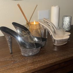 heels and boots in good condition