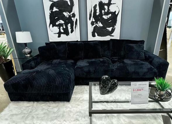 Black Custom Sectional $1250!! Available In Other Colors!