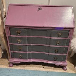 Antique Dresser /desk Combo Gorgeous Ball And Claw Feet 