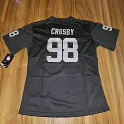Raiders Woman Crosby Black Jerseys $50ea Firm S M L Xl 