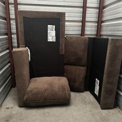 Large Brown Sectional Couches 