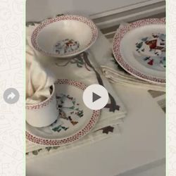 Vajilla fina de diseño de Navidad 