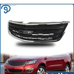 For Chevrolet Traverse 2013-2017 Front Upper Grille With Chrome Molding