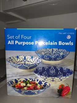 All purpose porcelain bowls