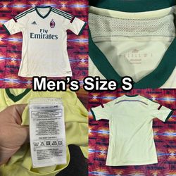 AC Milan 2014/2015 Third Football Soccer Jersey Adidas D87207 Men’s Sz Small