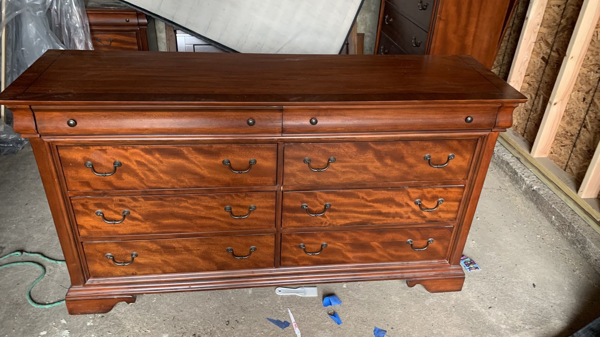 Wooden Dresser With Mirror - $125 OBO