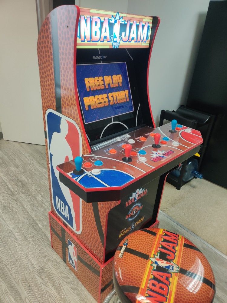Arcade 1 Up NBA JAM Live 4 Player With Riser And Stool