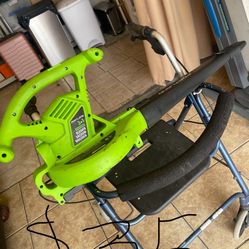 Excellent Condition, Leaf Blower Grass Lawn In Trees Trimmer