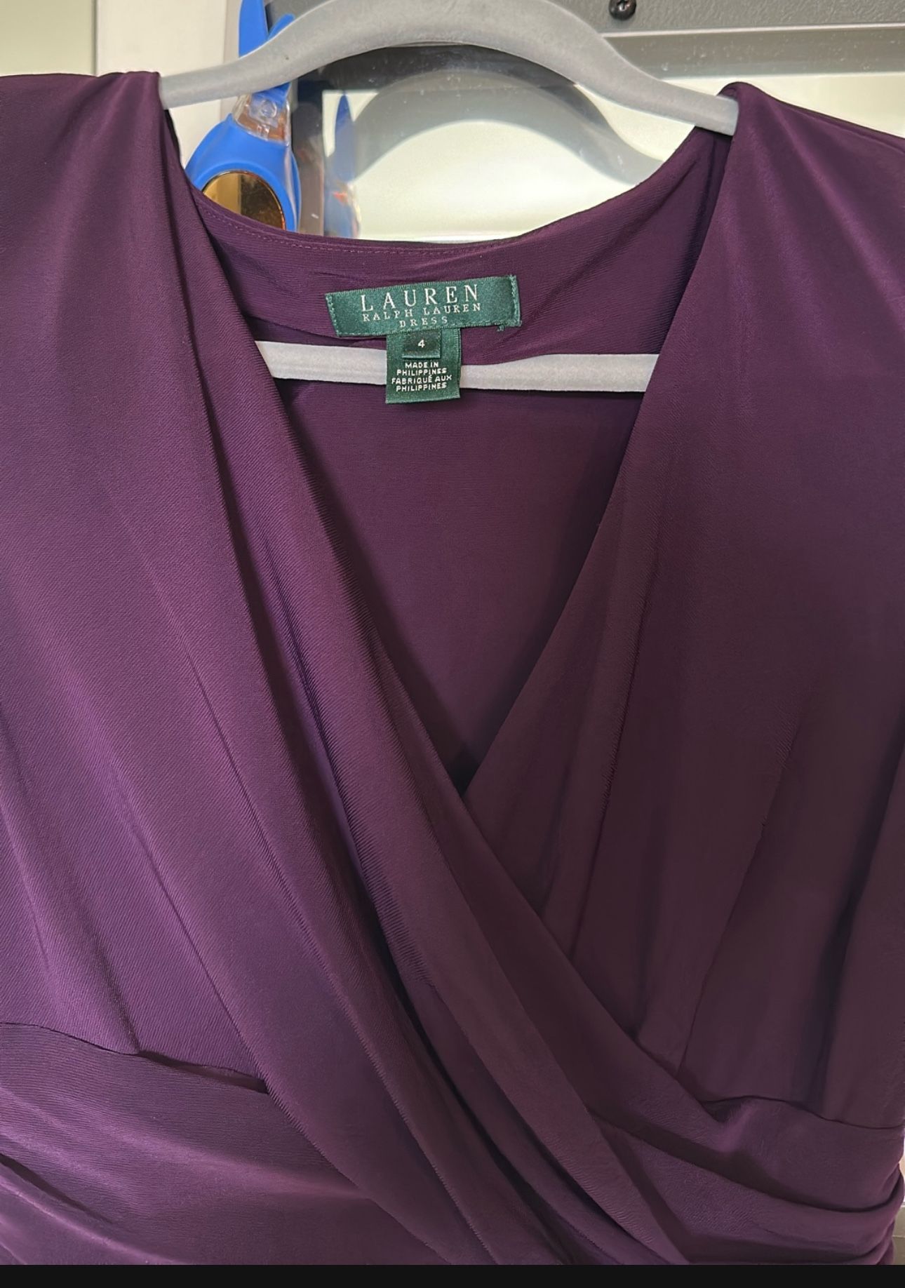 NWT Sz 4 Ralph Lauren Dress dark purple