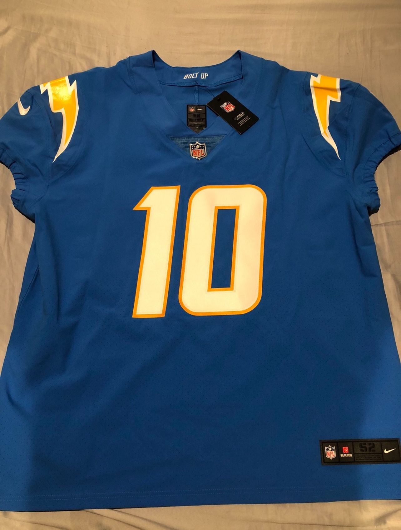 Authentic Nike Vapor Elite Justin Herbert Los Angeles Chargers Jersey