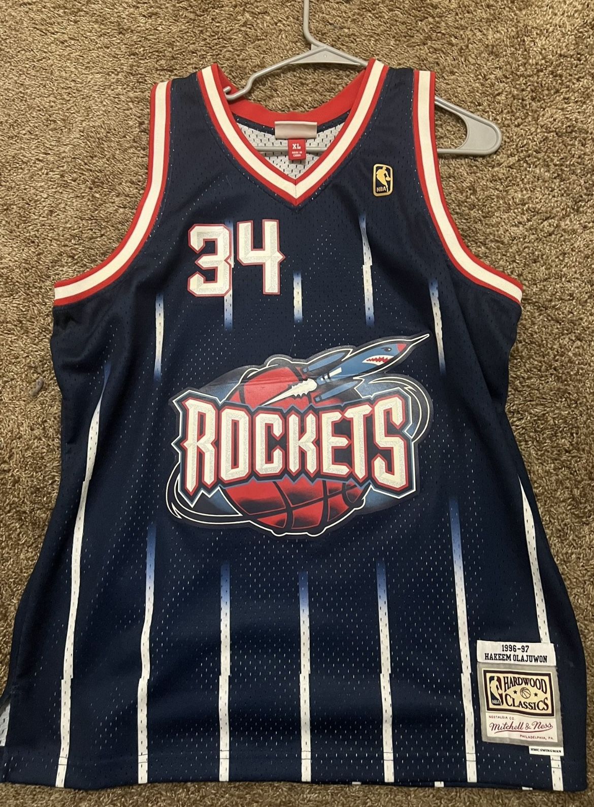 Hakeem Olajuwon Rockets Jersey