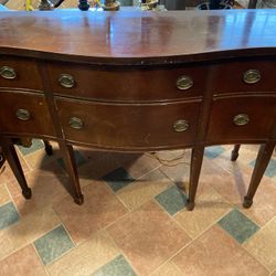 Gorgeous Solid Cherry Wood Vintage Dresser