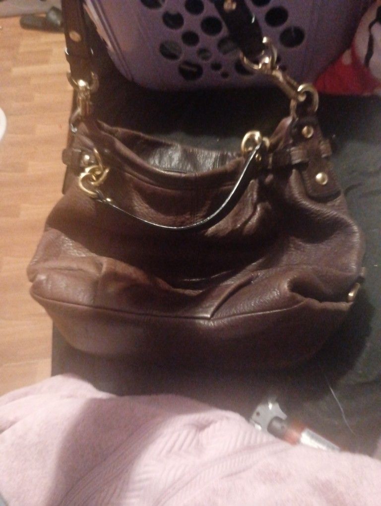 Leather Coach Bag