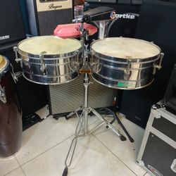 14" & 15" LP Latin Percussion Tito Puente Timbales 