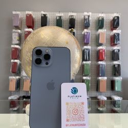 🩵📱 iPhone 13 Pro Max 1 TB Unlocked BH92% 🔋 Case And Headphones For Free 🩵📲