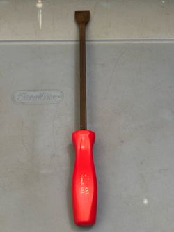 SNAP - ON Tools SCA12C RED HANDLE RIGID CARBON SCRAPER 13" LONG
