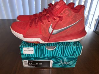Nike Kyrie 3 Red/Silver/White Size 11
