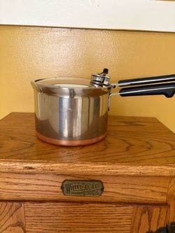 Vintage 4 Qt Revere Ware Copper Bottom Pressure Cooker.   B