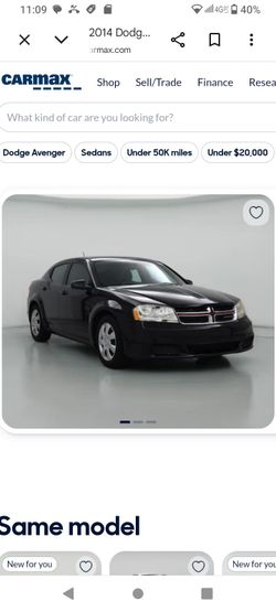 2014 Dodge avenger black clean title