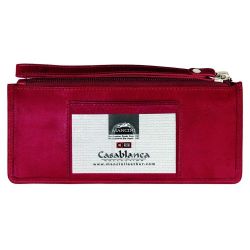 MANCINI Casablanca Collection RFID Secure Ladies Wristlet Casablanca Red RETAIL 65