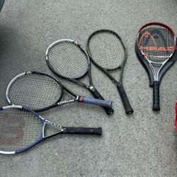Wilson And Head Tennis Rackets Used Make Offer 