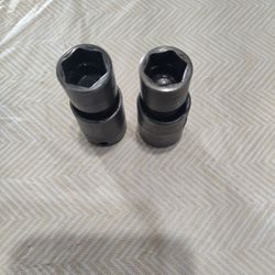 Snap On 3/8" Drive 6 Point Shallow Impact Sockets 14mm And 15mm