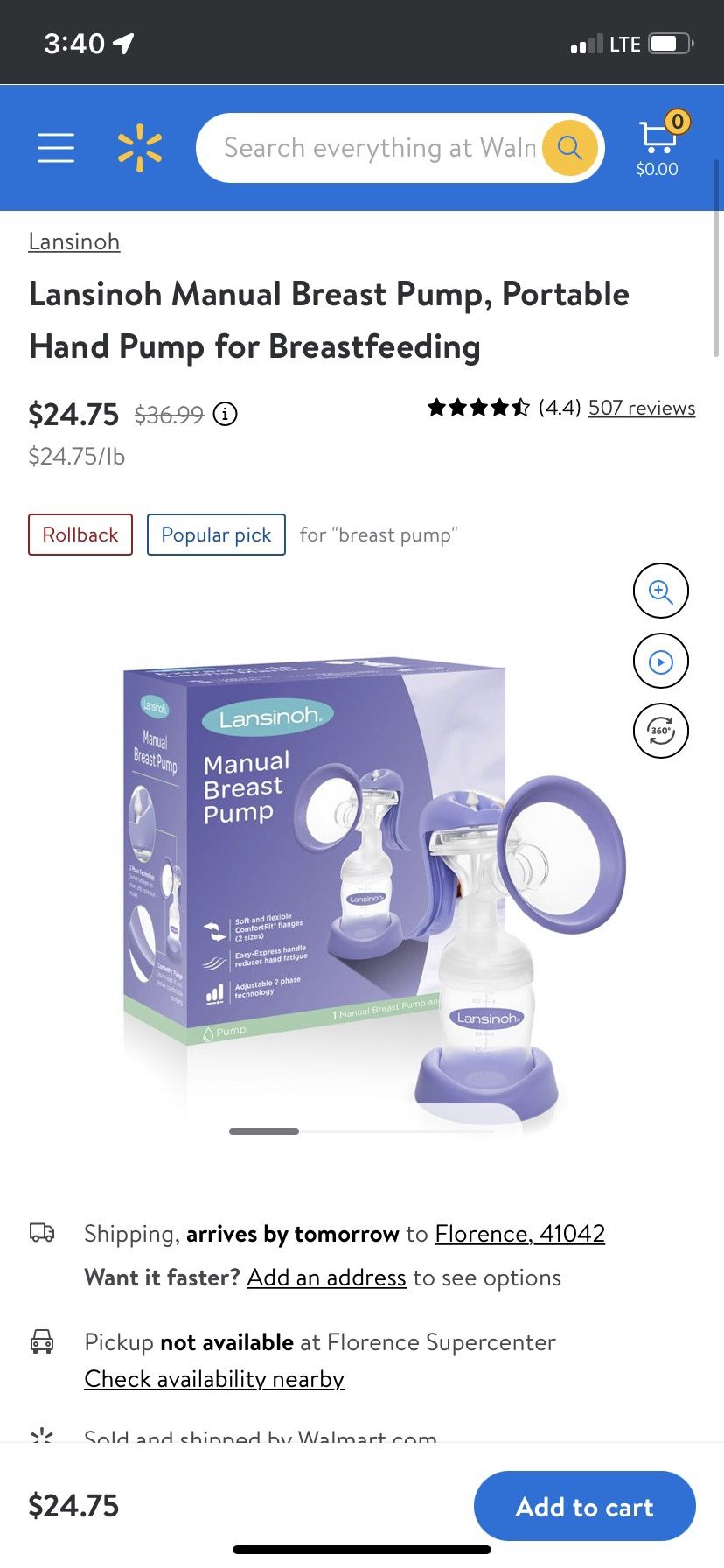 Manual Breast Pump 