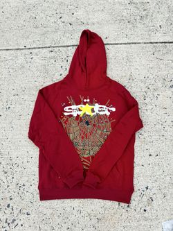 Spider Hoodie Maroon / Burgundy Red ( Small and Medium )