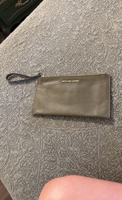 Michael  Kors Olive Green Clutch