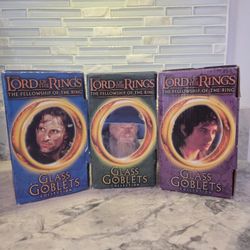 Lord Of The Rings Light Up Glass Goblets 