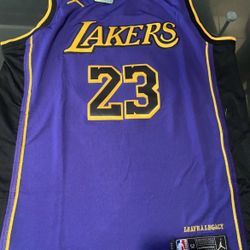 New! Lakers Purple Jersey James #23 High Quality ! XL And 2XL