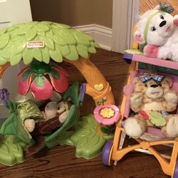 Fisher Price snugglekins cradle and stroller