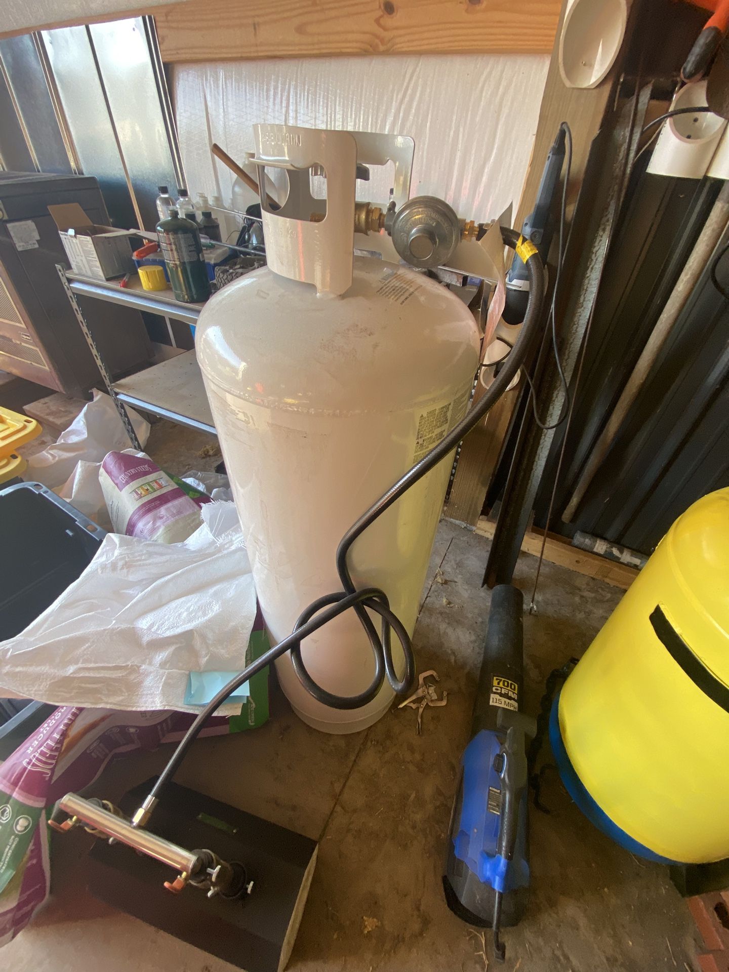Propane Tank And Furnace