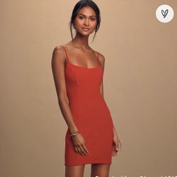 Red Backless Bodycon Mini Dress!