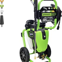 Greenworks Pro Brushless 3000 PSI (CSA Certified) 2.0 GPM Max / 1.1 GPM Electric Pressure Washer (Rugged Steel Frame, 25 FT Hose, 35 FT GFCI Power Cor
