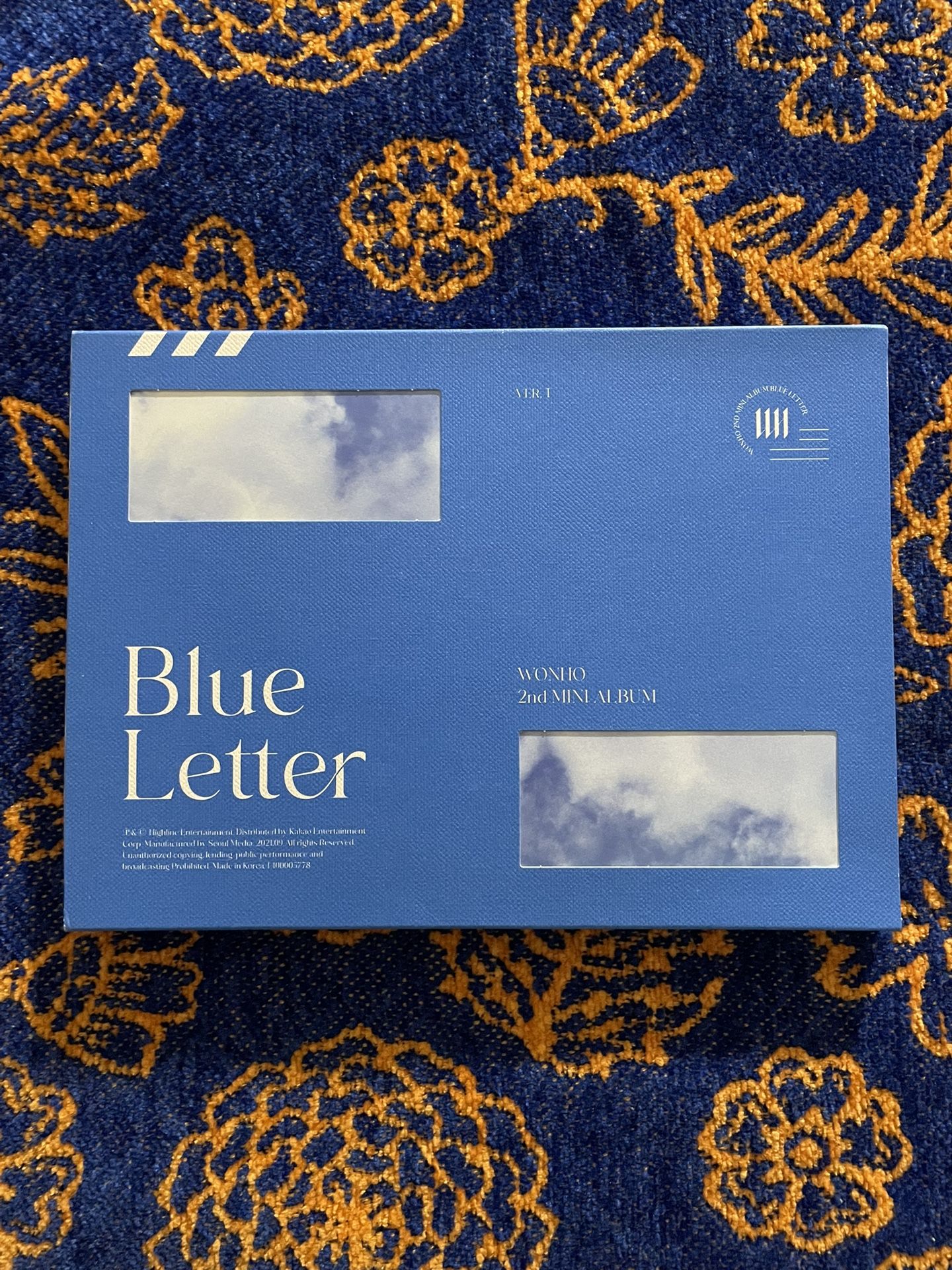 WONHO BLUE LETTER 2ND MINI ALBUM
