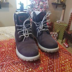 Purple Timberlands Size 8 Womens 