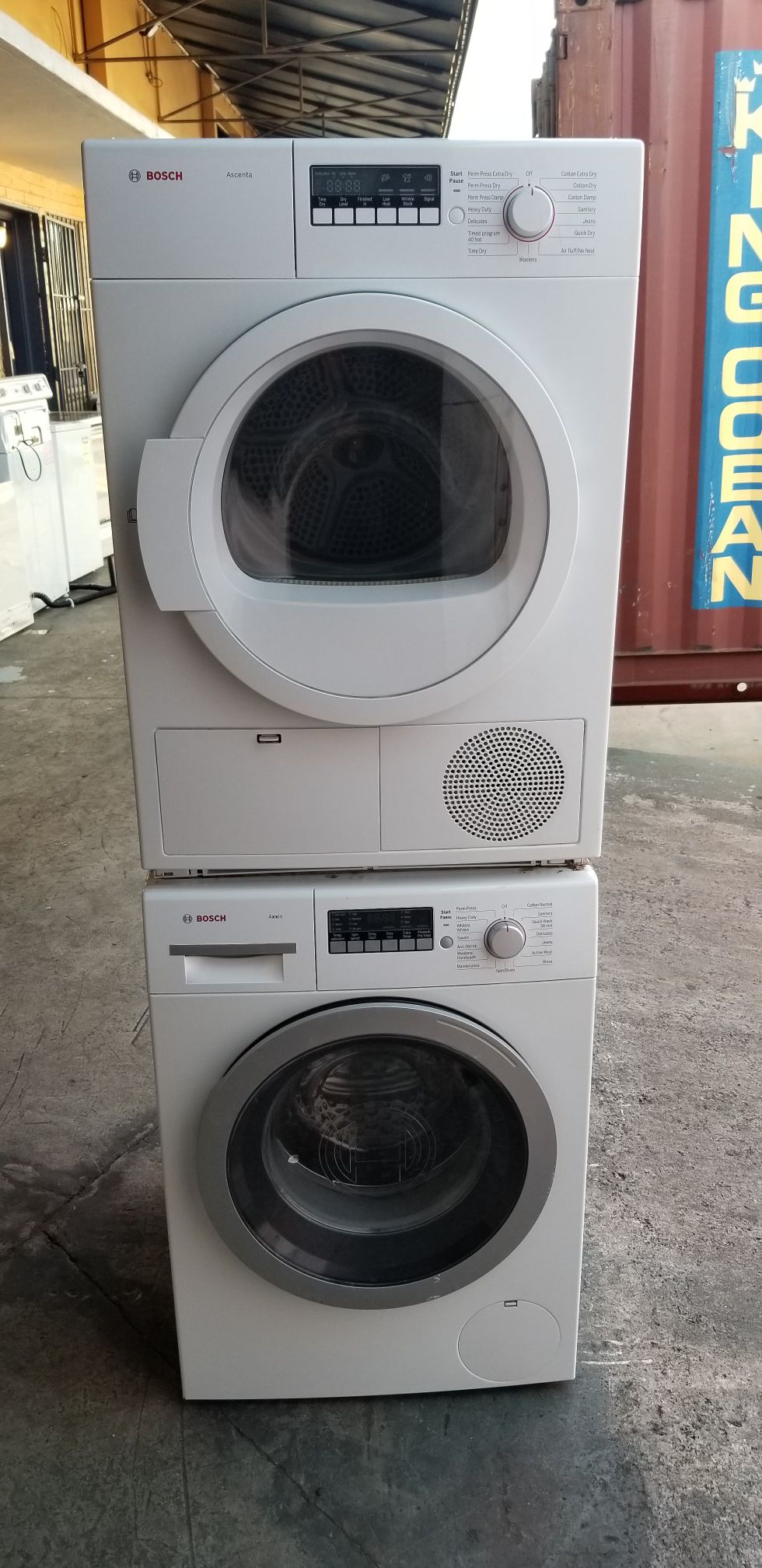 WASHER AND VENTLESS DRYER 24 INCHES FRONT LOAD