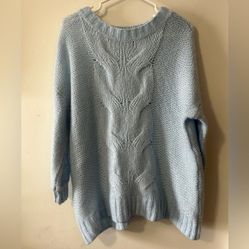 Aerie  Blue Knit Sweater
