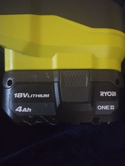 ryobi one+ 18v lithium ion 4.0 ah battery with charger